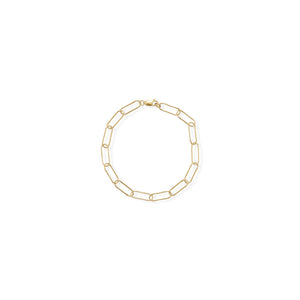 8" 14/20 Gold Filled Paperclip Bracelet