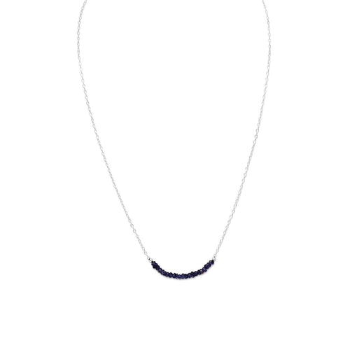 Faceted Iolite Bead Necklace - September Birthstone