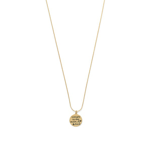 14 Karat Gold Plated "Love You To The Moon And Back" Necklace