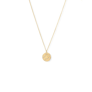 Cosmic Constellations! 16" + 2" Libra Coin Necklace