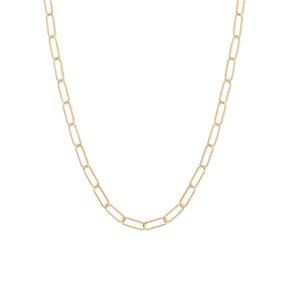 18" 14/20 Gold Filled Paperclip Necklace