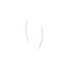 14K Gold Plated Crescent Post Earrings