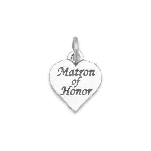 Oxidized Matron of Honor Charm