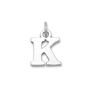Oxidized "K" Charm