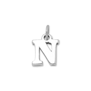 Oxidized "N" Charm