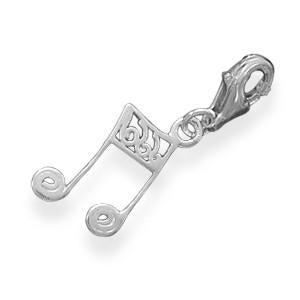 Eighth Note Charm with Lobster Clasp