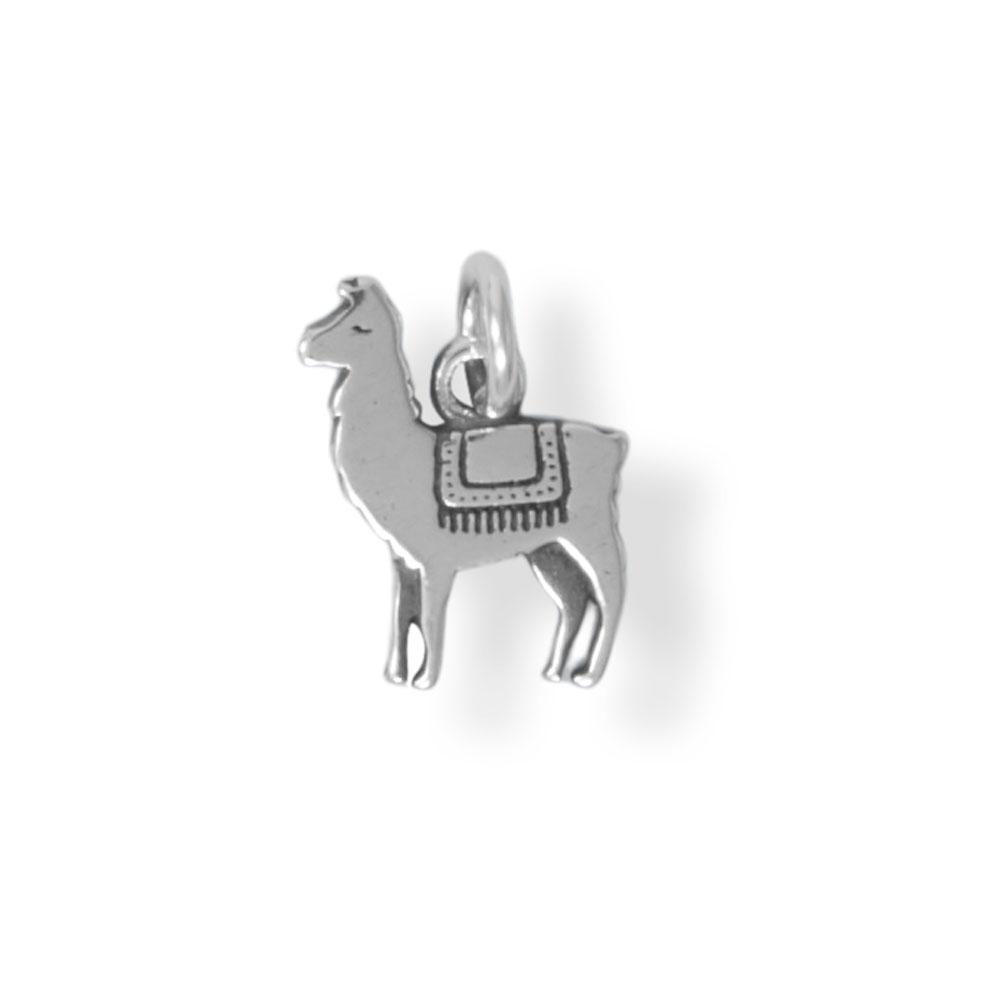 Oxidized Mini Llama Charm