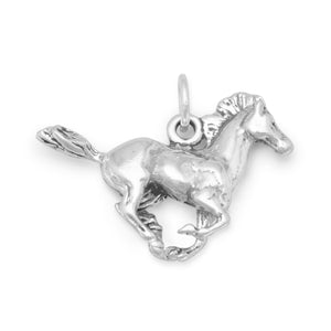 "Galloping and Glad!" Running Horse Charm