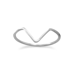 Thin "V" Design Ring