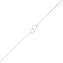 9"+1" Twisted Wire Hearts Anklet