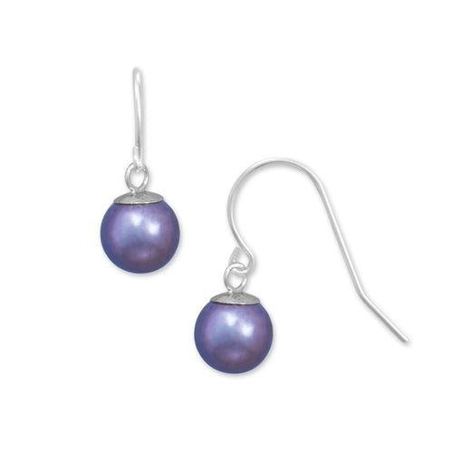 Cultured Freshwater Peacock Pearl French Wire Earrings