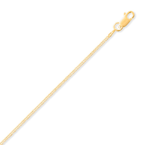 14 Karat Gold Plated 040 Curb Chain Necklace (1.4mm)